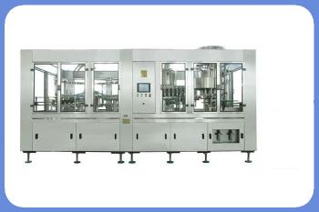 .RCGF60-60-15.Juice bottling machine metal cap glass bottle juice filling plant/fresh squeezed juice filling machine (3 in 1)