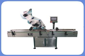 Higee automatic top surface labeling machine with one or two sides bag, pouch