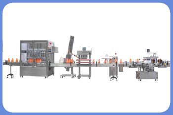 Automatic 3 L or 5 L bottle or jar lube oil and engine oil filling, capping and labeling machine line