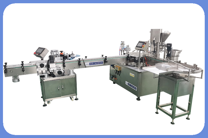 Pharmaceutical Lyophylised vial filling machine 10ml powder vial filling crimping machine