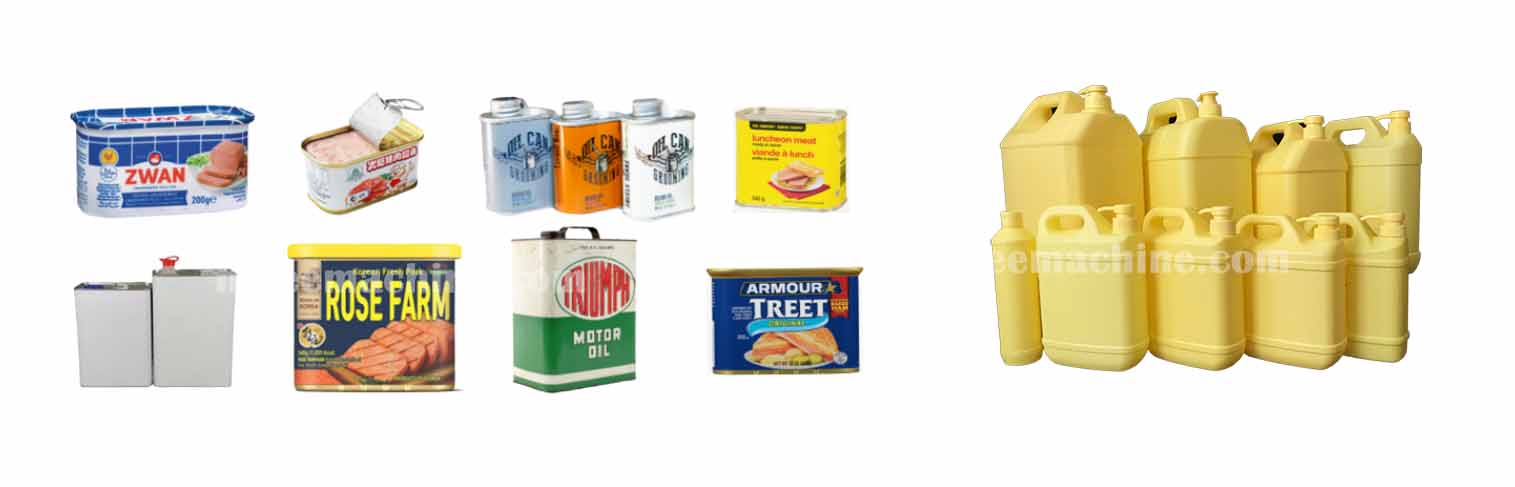 Rectangle cans and bottles Rectangle cans and bottles