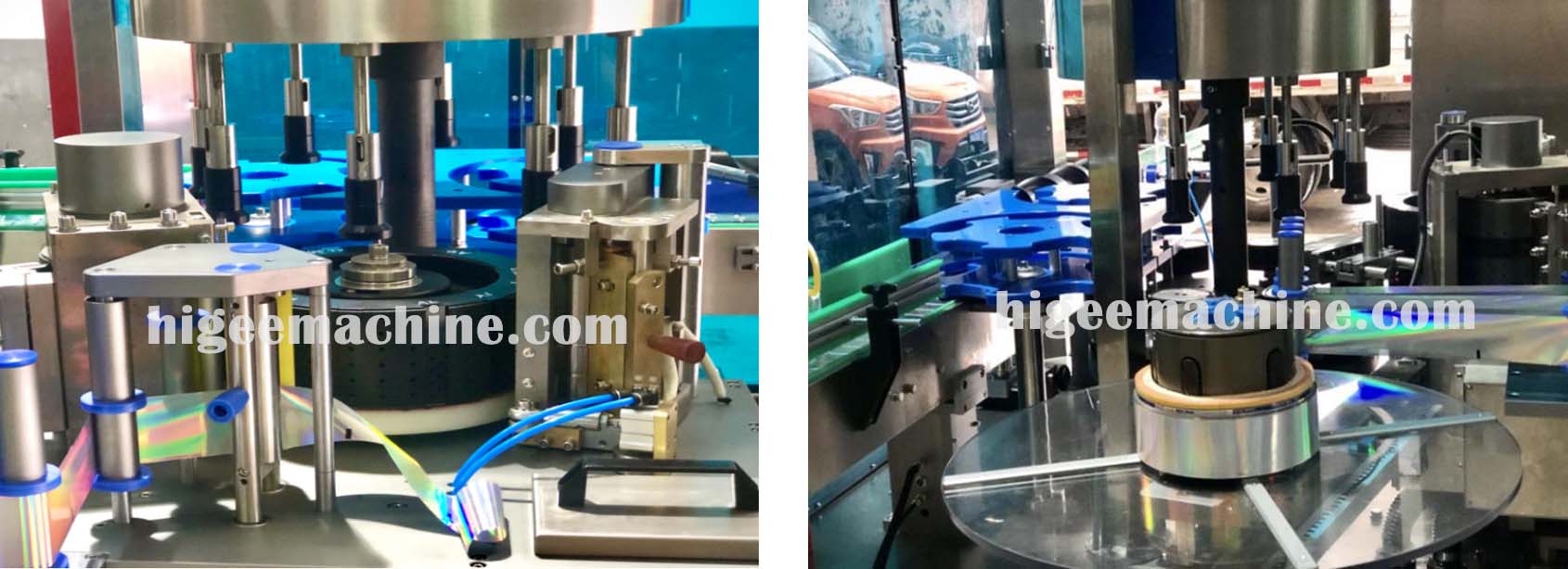 Hot melt glue labeling machine