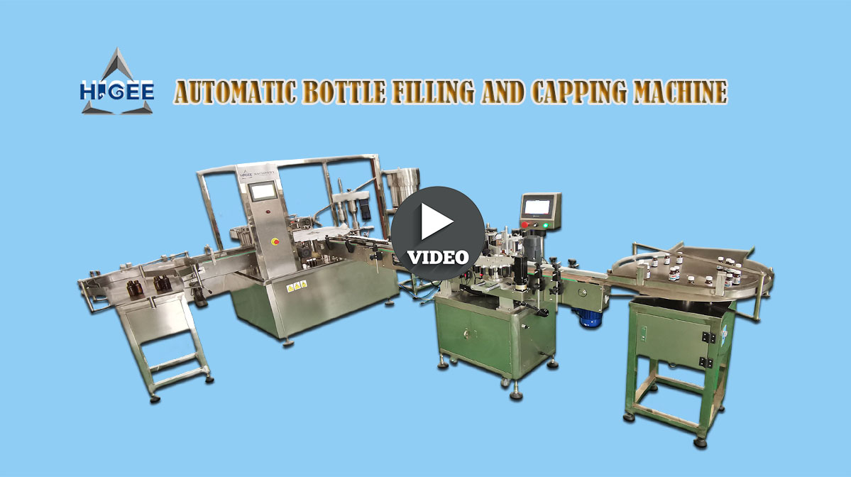 liquid filling capping and labeling machine